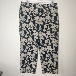 Liz Claiborne Michaela Floral Crop Pants